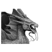 Gold Metallic Dragon Wall-Mountable Bust