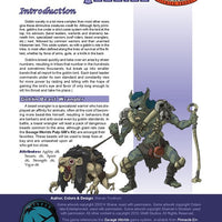 Monster Brief: Goblins